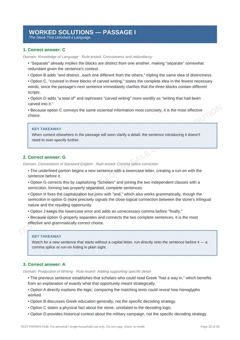 Solutions preview