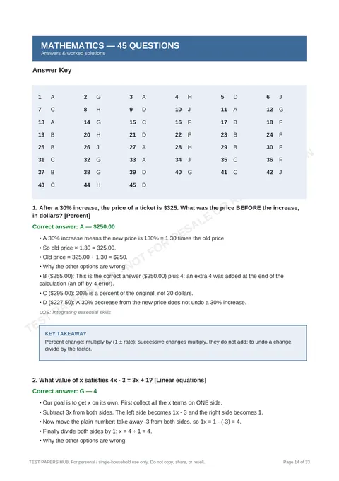 Solutions preview