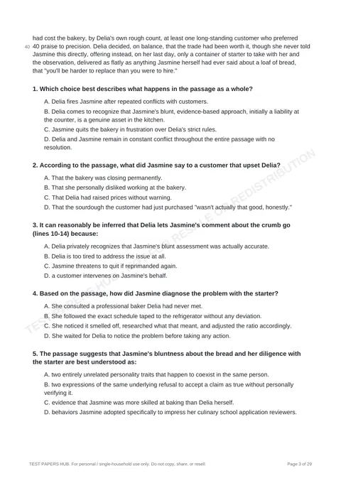 Questions preview
