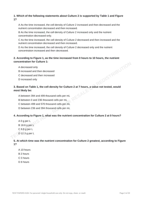 Questions preview