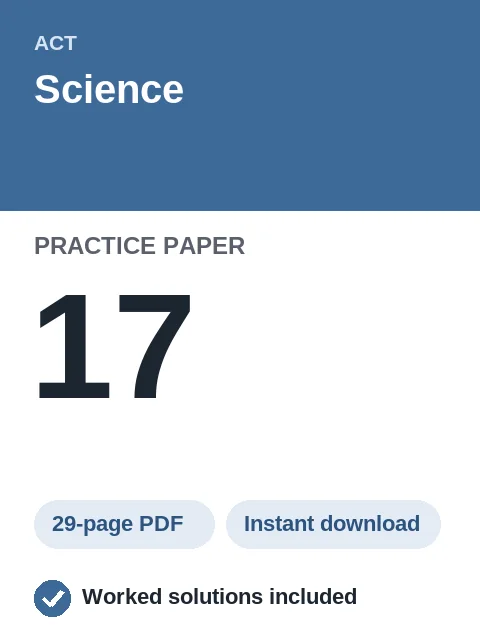 ACT Science Practice Paper 17