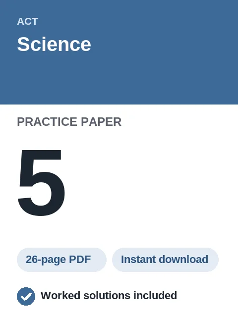 ACT Science Practice Paper 5