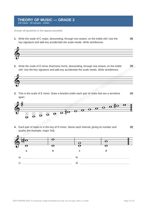 Questions preview