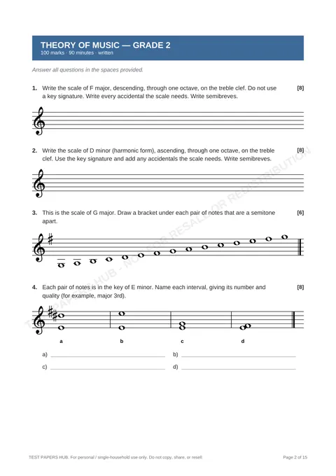 Questions preview