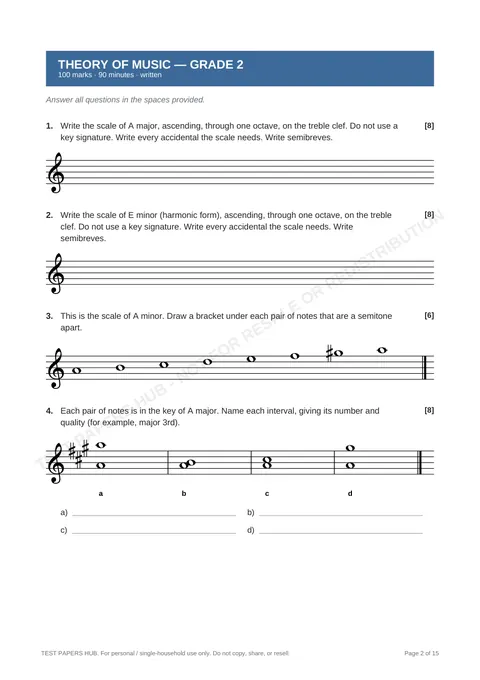 Questions preview