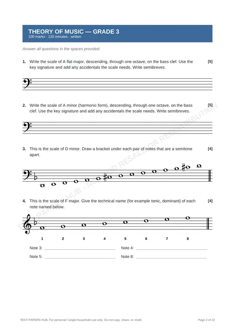 Questions preview
