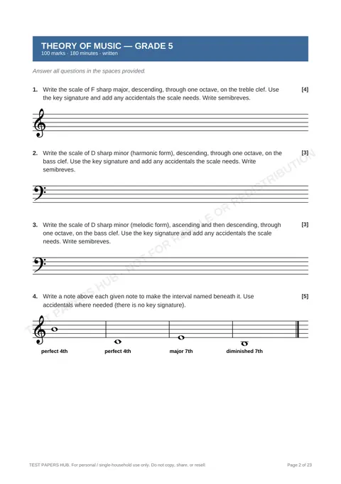 Questions preview