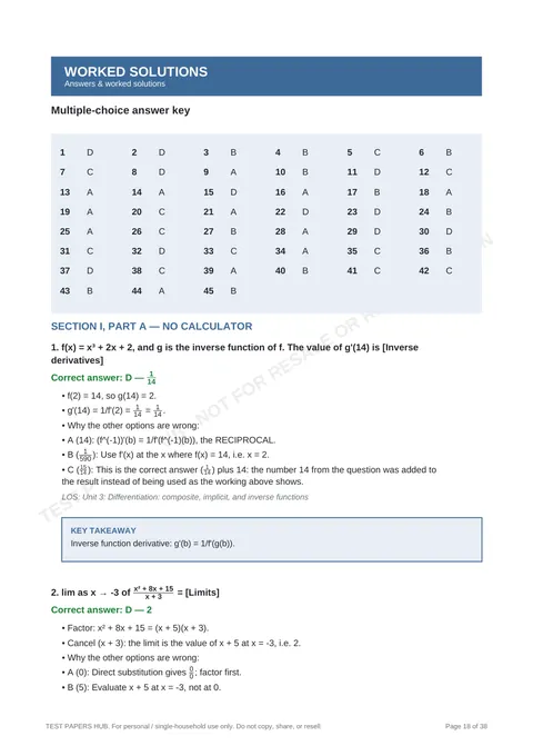 Solutions preview