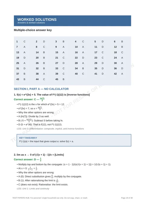 Solutions preview