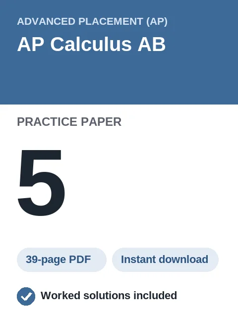 AP Calculus AB Practice Paper 5