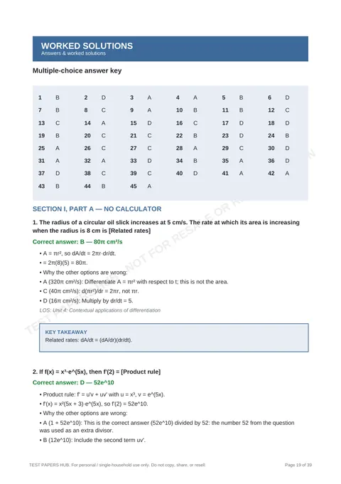 Solutions preview