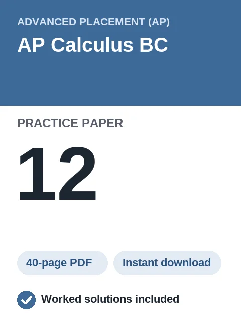 AP Calculus BC Practice Paper 12