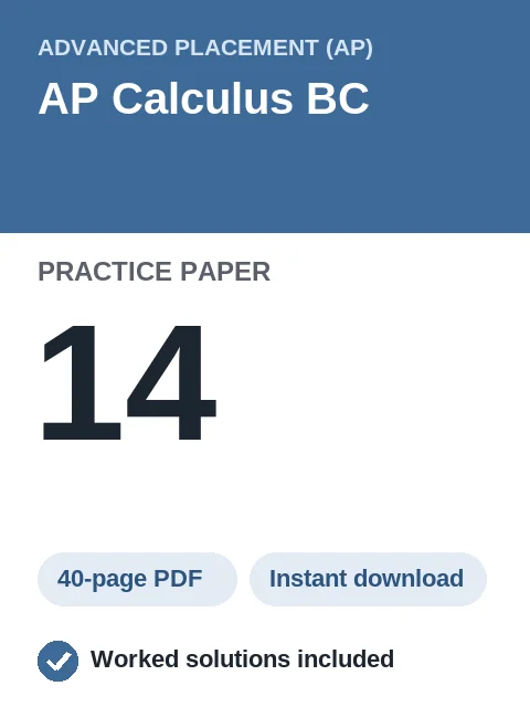 AP Calculus BC Practice Paper 14