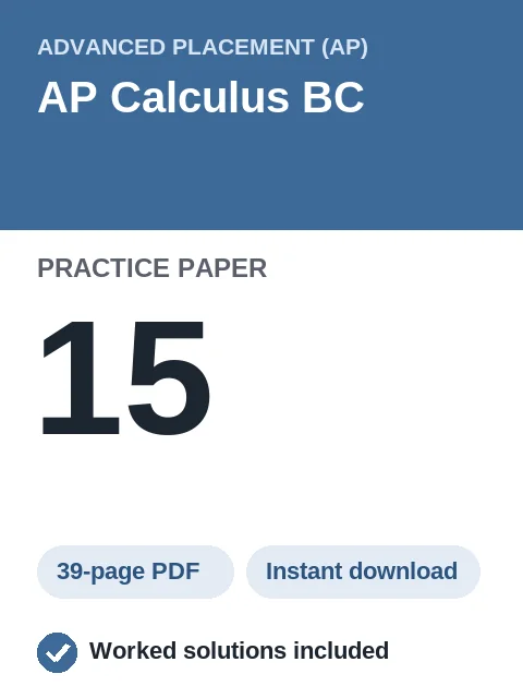 AP Calculus BC Practice Paper 15