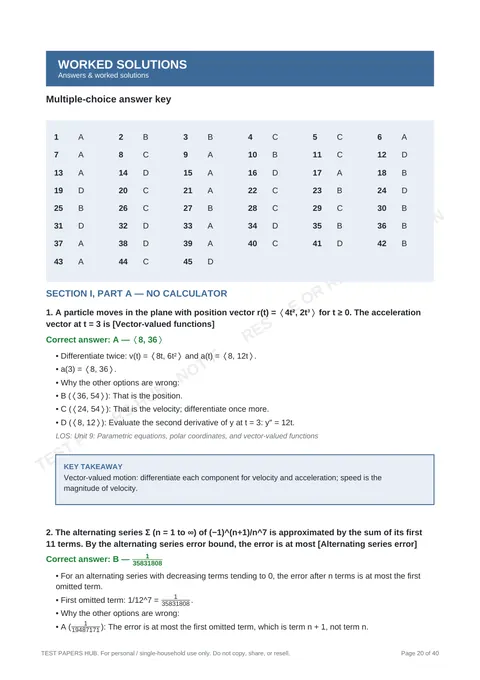 Solutions preview