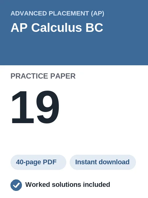 AP Calculus BC Practice Paper 19