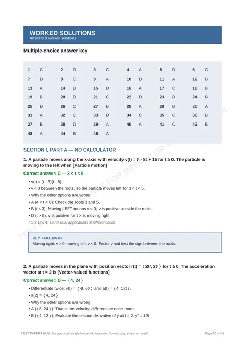Solutions preview