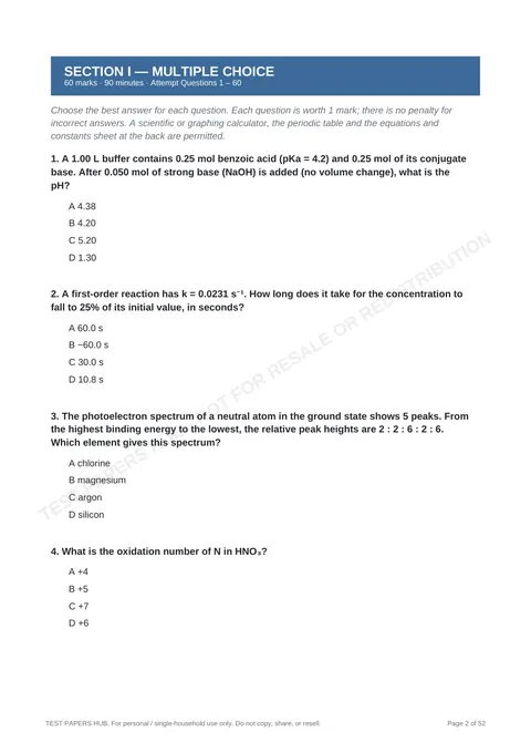 Questions preview