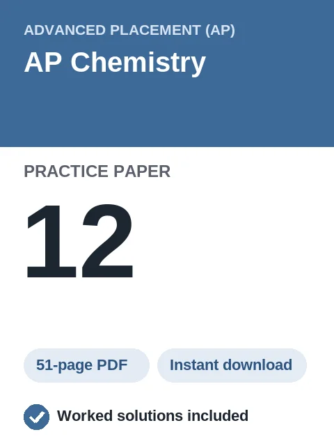 AP Chemistry Practice Paper 12