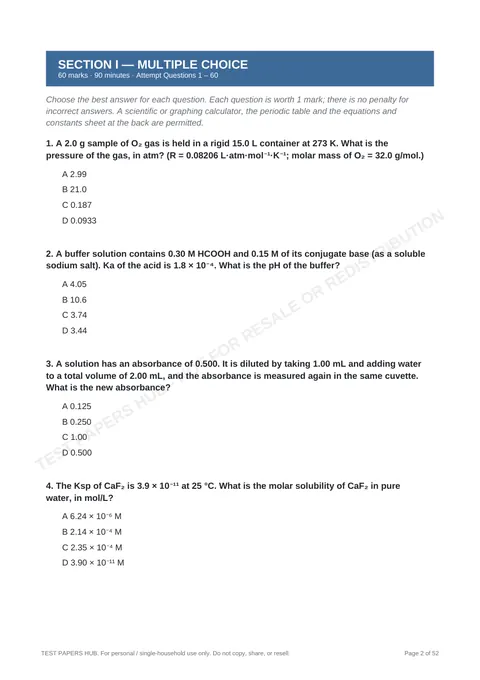 Questions preview