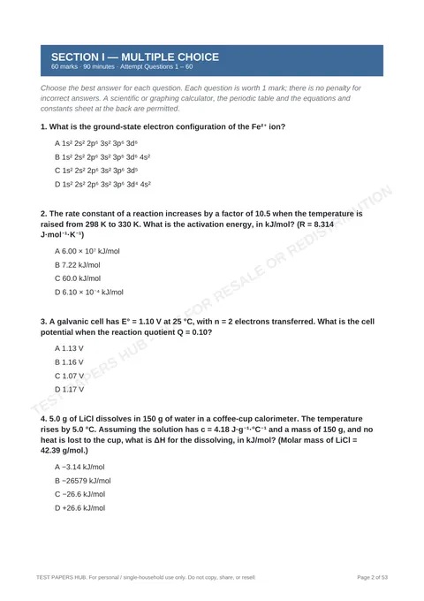 Questions preview