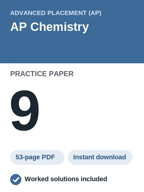 AP Chemistry Practice Paper 9