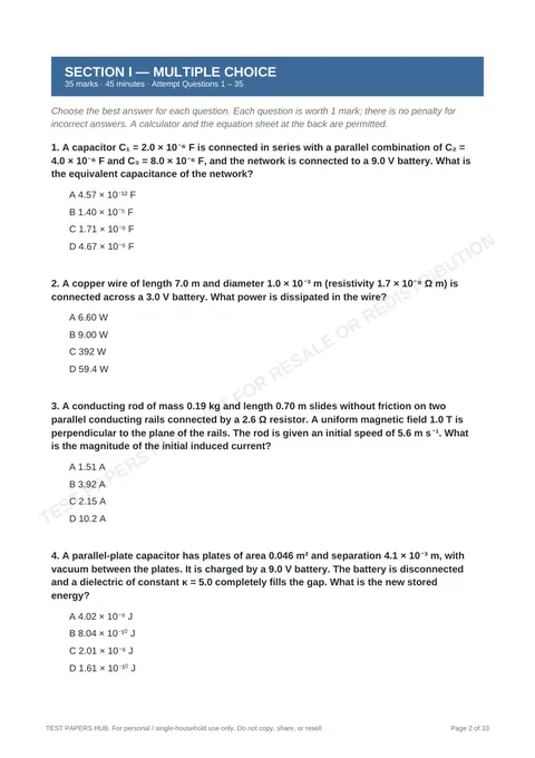 Questions preview