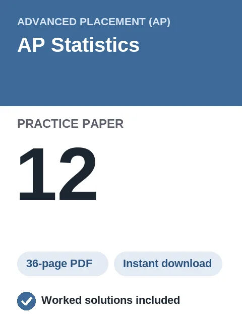 AP Statistics Practice Paper 12