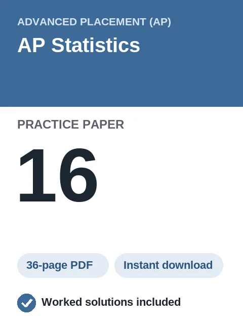 AP Statistics Practice Paper 16