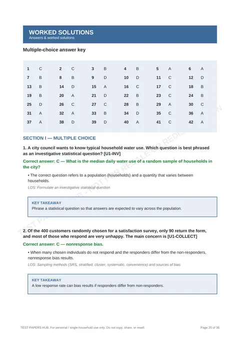 Solutions preview