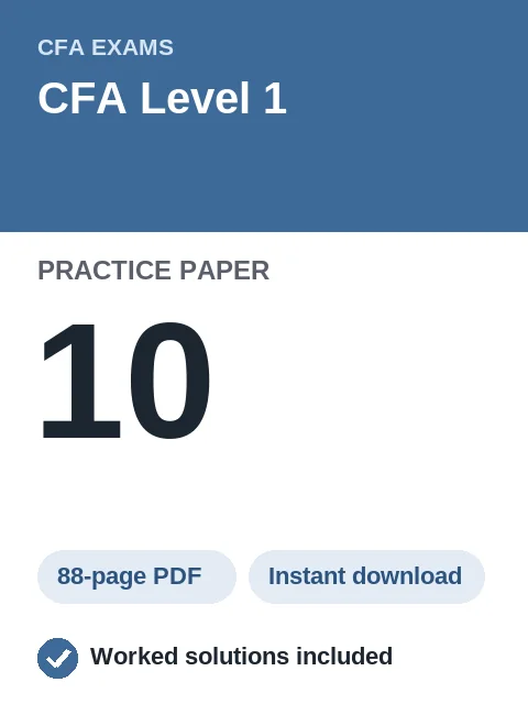 CFA Level 1 Practice Paper 10