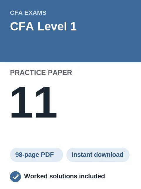 CFA Level 1 Practice Paper 11