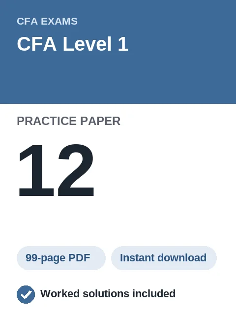 CFA Level 1 Practice Paper 12