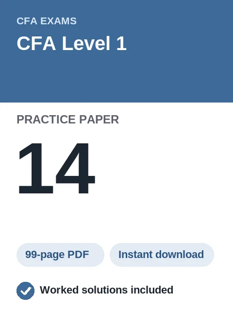 CFA Level 1 Practice Paper 14