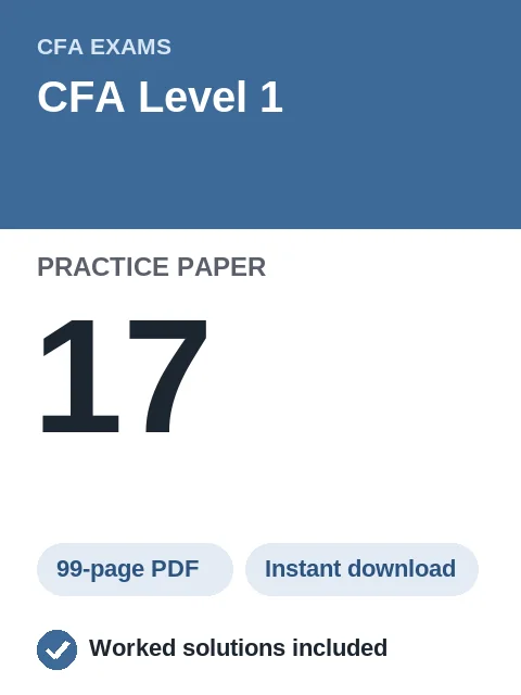 CFA Level 1 Practice Paper 17