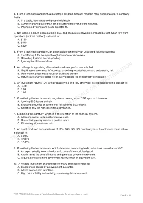 Questions preview