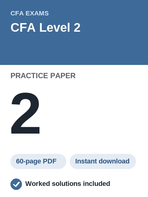 CFA Level 2 Practice Paper 2