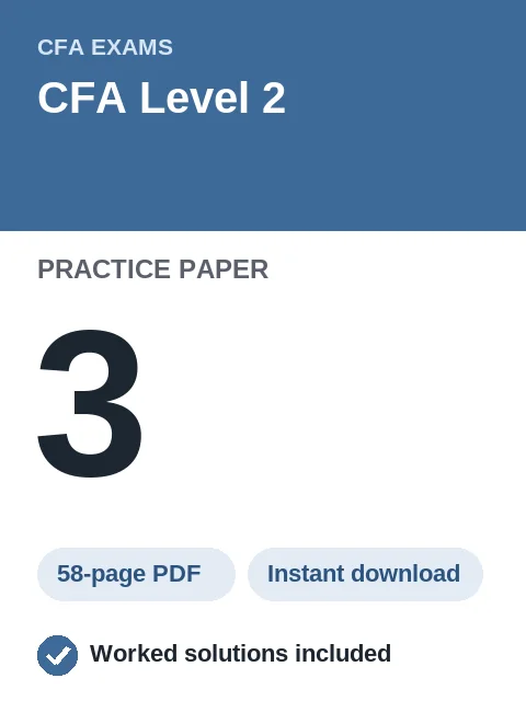 CFA Level 2 Practice Paper 3