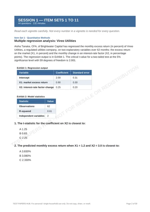 Questions preview