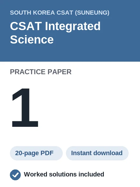 CSAT Integrated Science Practice Paper 1