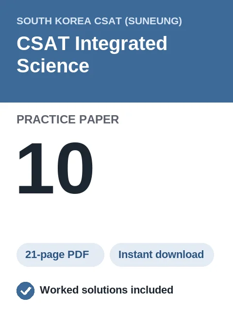 CSAT Integrated Science Practice Paper 10