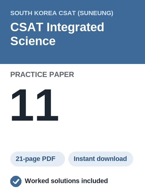 CSAT Integrated Science Practice Paper 11