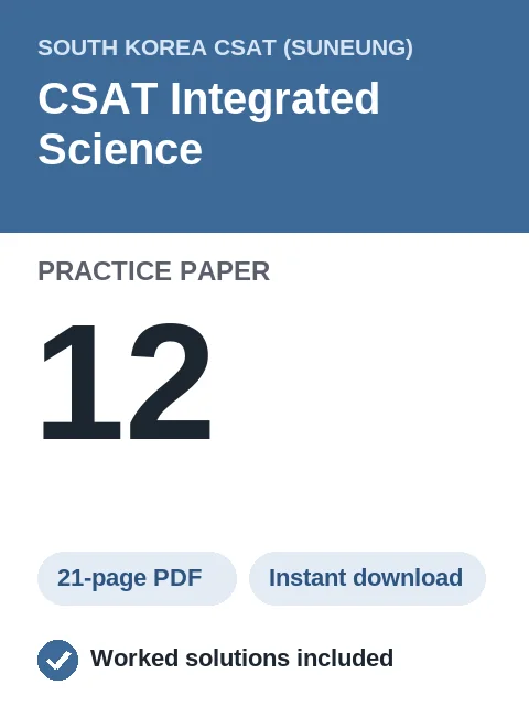 CSAT Integrated Science Practice Paper 12