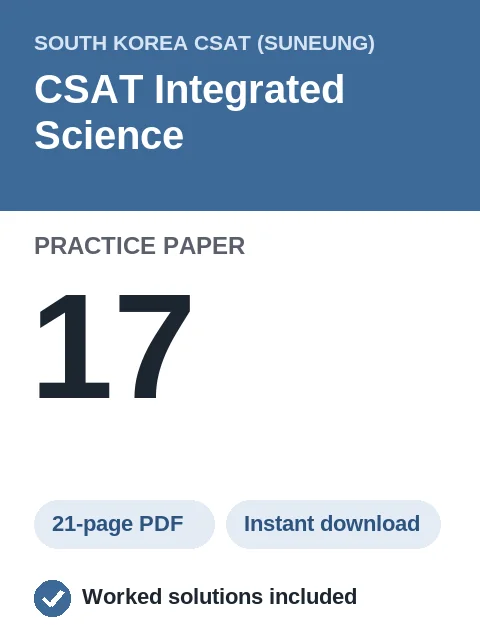 CSAT Integrated Science Practice Paper 17