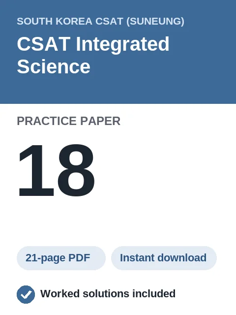CSAT Integrated Science Practice Paper 18