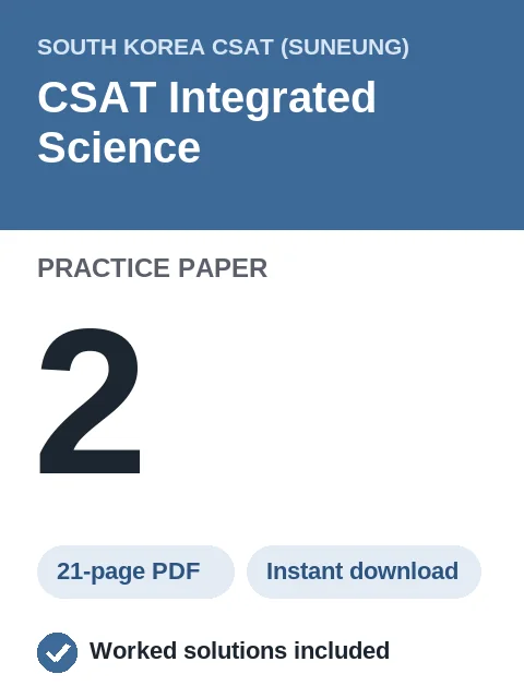 CSAT Integrated Science Practice Paper 2