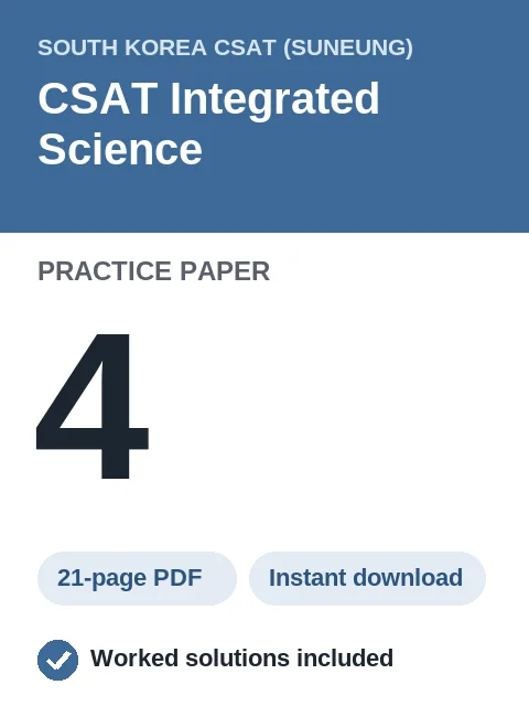 CSAT Integrated Science Practice Paper 4