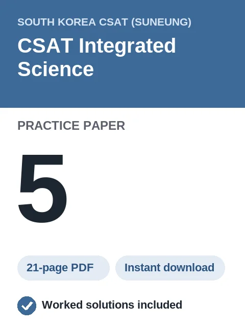 CSAT Integrated Science Practice Paper 5