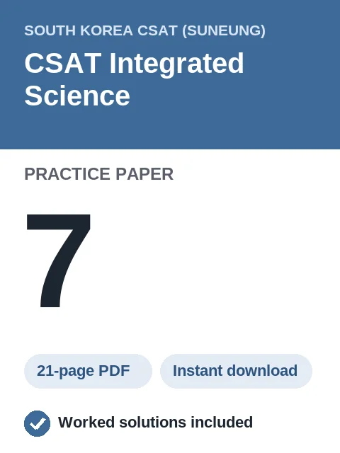 CSAT Integrated Science Practice Paper 7