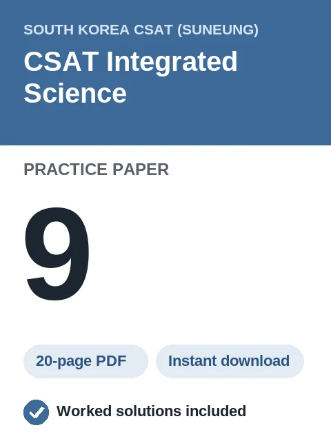CSAT Integrated Science Practice Paper 9